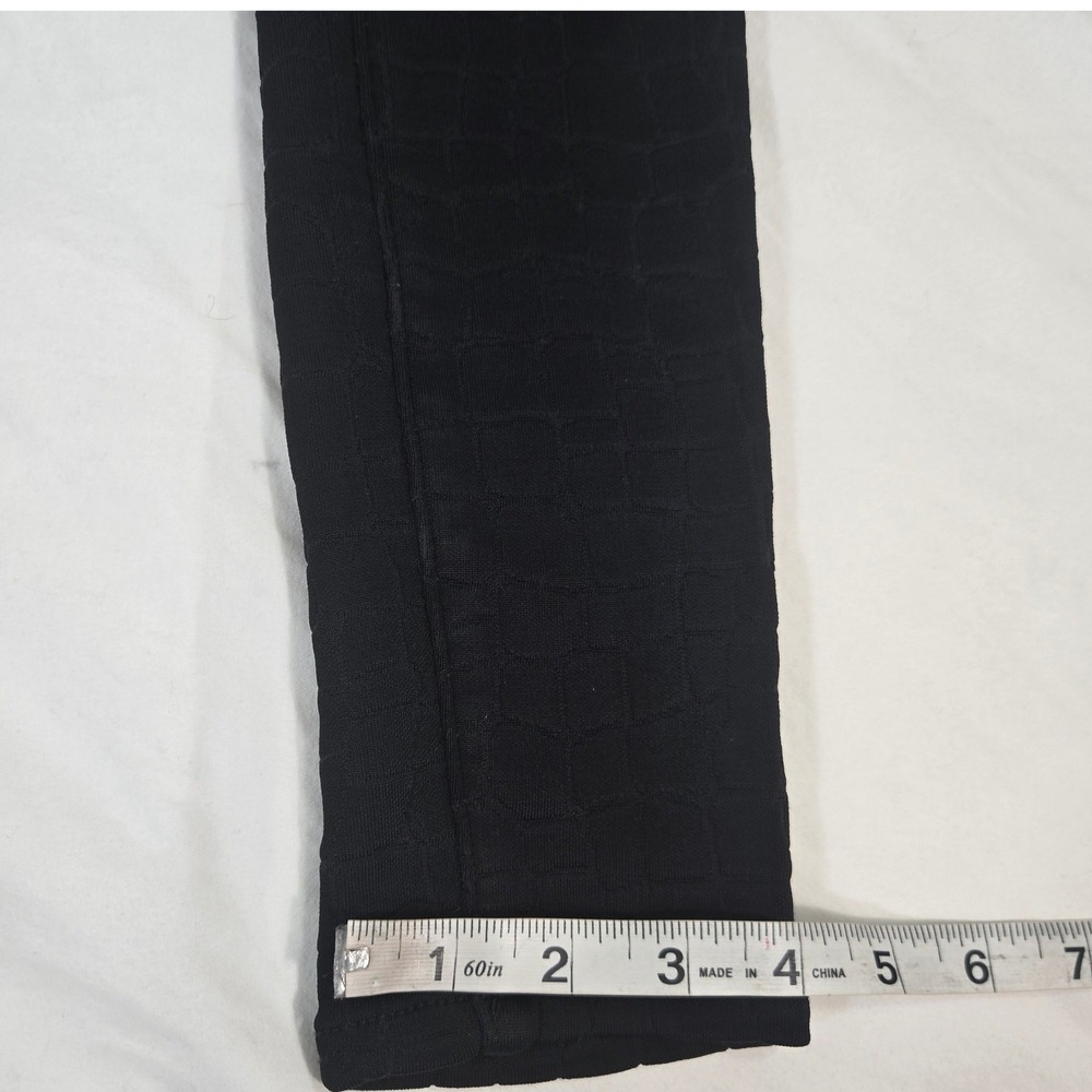 Hudson Barbara High Waist Super Skinny Jeans Size 25 Black Croc Print Textured - Picture 4 of 12